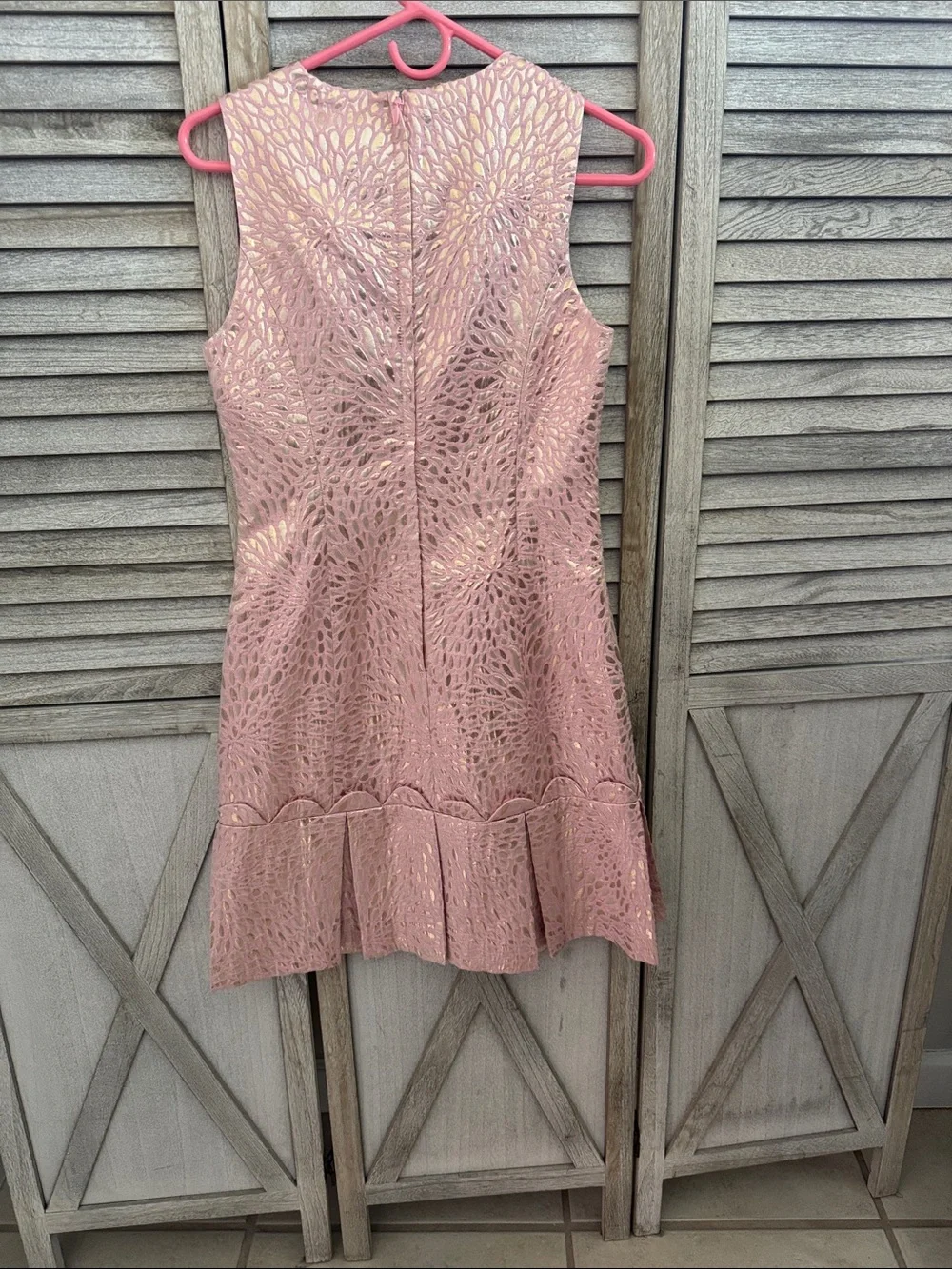 Lilly Pulitzer Abree Dress Prosecco Pink Lagoon Jacquard - Picture 6 of 10